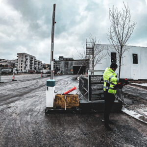 Byggepladsvagt fra Dansk Vagt med hund