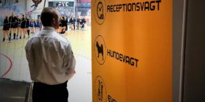 Eventvagt fra Dansk Vagt ved fodboldkamp